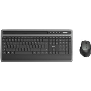 Kit tastatura si mouse Wireless HAMA KMW-600, USB, Layout US INT, negru Kit tastatura si mouse Wireless HAMA KMW-600, USB, Layout US INT, negru