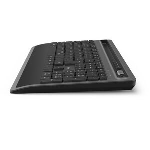 Kit tastatura si mouse Wireless HAMA KMW-600, USB, Layout US INT, negru Kit tastatura si mouse Wireless HAMA KMW-600, USB, Layout US INT, negru