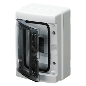 Tablou electric aparent GEWISS GW40101, 4 module, IP65, gri Tablou electric aparent GEWISS GW40101, 4 module, IP65, gri