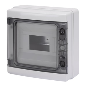 Tablou electric aparent GEWISS GW40102, 8 module, IP65, gri Tablou electric aparent GEWISS GW40102, 8 module, IP65, gri