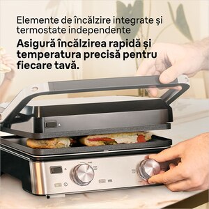 Gratar electric BRAUN MultiGrill CG7020, 2000W, argintiu-negru Gratar electric BRAUN MultiGrill CG7020, 2000W, argintiu-negru