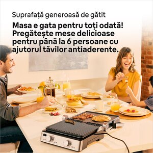Gratar electric BRAUN MultiGrill CG7020, 2000W, argintiu-negru Gratar electric BRAUN MultiGrill CG7020, 2000W, argintiu-negru