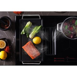 Plita incorporabila cu hota integrata AEG TCH74B01FB, Inductie, 4 arzatoare, Touch control, negru Plita incorporabila cu hota integrata AEG TCH74B01FB, Inductie, 4 arzatoare, Touch control, negru