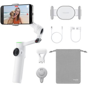 Stabilizator imagine Gimbal INSTA360 Flow 2 Pro Crator Kit, Bluetooth, 3 axe, 1100mAh, alb Stabilizator imagine Gimbal INSTA360 Flow 2 Pro Crator Kit, Bluetooth, 3 axe, 1100mAh, alb