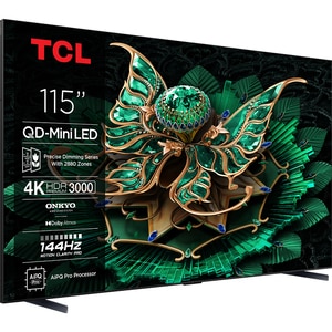 Televizor Mini LED Smart TCL 115C7K, Ultra HD 4K, 291cm Televizor Mini LED Smart TCL 115C7K, Ultra HD 4K, 291cm