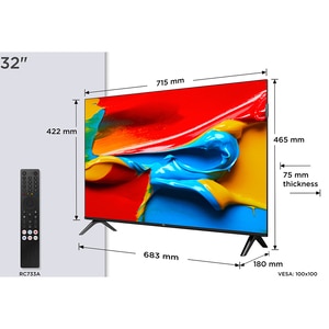 Televizor QLED Smart TCL 32S49K, HD, HDR, 80 cm Televizor QLED Smart TCL 32S49K, HD, HDR, 80 cm