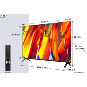 Televizor QLED Smart TCL 43S59K, FullHD, HDR, 108cm Televizor QLED Smart TCL 43S59K, FullHD, HDR, 108cm
