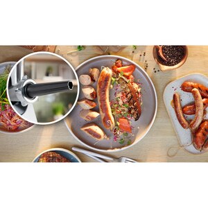 Masina de tocat carne BOSCH MFWS420W, 2.5kg/min, 1900W, accesoriu carnati/kebbe, alb-negru Masina de tocat carne BOSCH MFWS420W, 2.5kg/min, 1900W, accesoriu carnati/kebbe, alb-negru