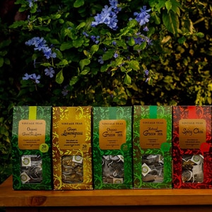 Ceai infuzie VINTAGE TEAS Ginger Cut with Lemongrass, 40g, 20 buc Ceai infuzie VINTAGE TEAS Ginger Cut with Lemongrass, 40g, 20 buc