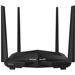 Router Wireless Gigabit TENDA AC10 AC1200, Dual-Band 300 + 867 Mbps, negru Router Wireless Gigabit TENDA AC10 AC1200, Dual-Band 300 + 867 Mbps, negru