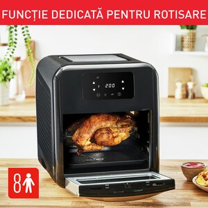 Friteuza cu aer cald multifunctionala TEFAL Easy Fry FW501815, 1.7kg, 11l, 2000W, negru-argintiu Friteuza cu aer cald multifunctionala TEFAL Easy Fry FW501815, 1.7kg, 11l, 2000W, negru-argintiu