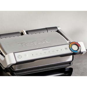Gratar electric TEFAL OptiGrill+ GC718D10, 2000W, 6 programe automate, argintiu-negru Gratar electric TEFAL OptiGrill+ GC718D10, 2000W, 6 programe automate, argintiu-negru