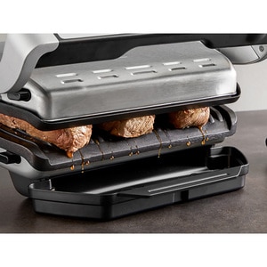 Gratar electric TEFAL OptiGrill+ GC718D10, 2000W, 6 programe automate, argintiu-negru Gratar electric TEFAL OptiGrill+ GC718D10, 2000W, 6 programe automate, argintiu-negru