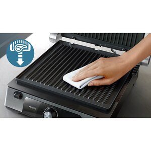 Gratar electric PHILIPS Seria 5000 HD630190, 2200W, argintiu-negru Gratar electric PHILIPS Seria 5000 HD630190, 2200W, argintiu-negru