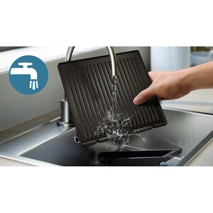 Gratar electric PHILIPS Seria 5000 HD630190, 2200W, argintiu-negru Gratar electric PHILIPS Seria 5000 HD630190, 2200W, argintiu-negru