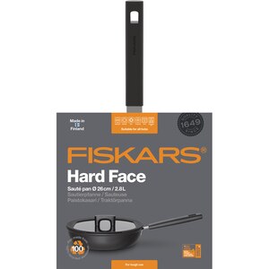 Tigaie pentru sote FISKARS Hard Face 1052231, 26cm, aluminiu, negru Tigaie pentru sote FISKARS Hard Face 1052231, 26cm, aluminiu, negru