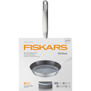 Tigaie FISKARS All Steel, 28 cm, otel inoxidabil, argintiu Tigaie FISKARS All Steel, 28 cm, otel inoxidabil, argintiu