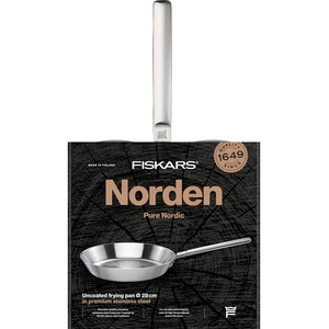 Tigaie FISKARS Norden 28 cm, otel inoxidabil, argintiu Tigaie FISKARS Norden 28 cm, otel inoxidabil, argintiu