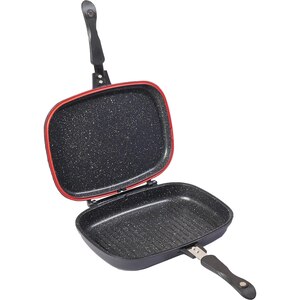 Tigaie grill dubla MYRIA MC4013, 32cm, aluminiu, negru Tigaie grill dubla MYRIA MC4013, 32cm, aluminiu, negru
