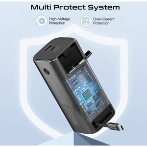 Baterie externa PROMATE Titan-130RC, 20000 mAh, 1x USB-A, 1x USB-C, gri Baterie externa PROMATE Titan-130RC, 20000 mAh, 1x USB-A, 1x USB-C, gri