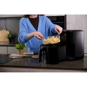 Friteuza cu aer cald MYRIA MY4467, 6,5l, 1700W, negru Friteuza cu aer cald MYRIA MY4467, 6,5l, 1700W, negru