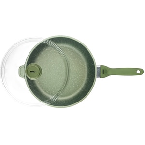 Tigaie adanca cu capac RISOLI DR. Green, 24 cm, aluminiu reciclat, verde Tigaie adanca cu capac RISOLI DR. Green, 24 cm, aluminiu reciclat, verde