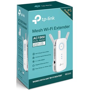 Wireless Range Extender TP-LINK RE550, Dual Band 600 + 1300 Mbps, alb Wireless Range Extender TP-LINK RE550, Dual Band 600 + 1300 Mbps, alb