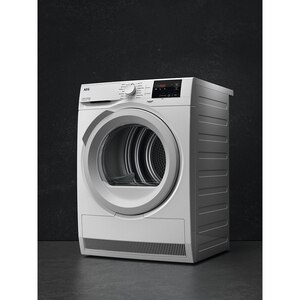Uscator de rufe AEG Seria7000 TR748WE, Pompa de caldura, 8 kg, 14 programe, Clasa D, alb Uscator de rufe AEG Seria7000 TR748WE, Pompa de caldura, 8 kg, 14 programe, Clasa D, alb