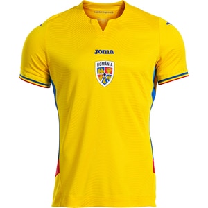 Tricou fotbal de joc JOMA Echipa nationala de Fotbal a Romaniei 2025, marimea XL, galben Tricou fotbal de joc JOMA Echipa nationala de Fotbal a Romaniei 2025, marimea XL, galben