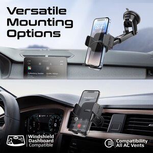 Suport auto PROMATE Transhold-EXT, parbriz/ventilatie, negru Suport auto PROMATE Transhold-EXT, parbriz/ventilatie, negru