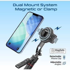 Selfie stick PROMATE TriPop-Ai, AI Face Tracking, negru Selfie stick PROMATE TriPop-Ai, AI Face Tracking, negru