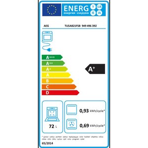 Cuptor incorporabil AEG SurroundCook TU5AB21FSB, Electric, Autocuratare AquaClean, 72 l, Clasa A+, negru Cuptor incorporabil AEG SurroundCook TU5AB21FSB, Electric, Autocuratare AquaClean, 72 l, Clasa A+, negru