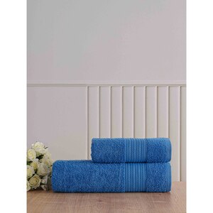 Set 2 prosoape baie MILA HOME Donatella, 70 x 140 cm, 50 x 90 cm, bumbac, navy Set 2 prosoape baie MILA HOME Donatella, 70 x 140 cm, 50 x 90 cm, bumbac, navy