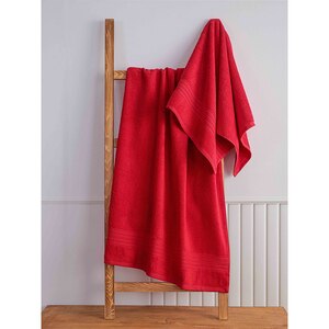 Set 2 prosoape baie MILA HOME Donatella, 70 x 140 cm, 50 x 90 cm, bumbac, rosu Set 2 prosoape baie MILA HOME Donatella, 70 x 140 cm, 50 x 90 cm, bumbac, rosu