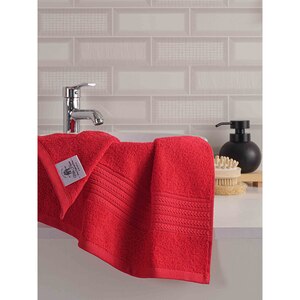 Set 2 prosoape baie MILA HOME Donatella, 70 x 140 cm, 50 x 90 cm, bumbac, rosu Set 2 prosoape baie MILA HOME Donatella, 70 x 140 cm, 50 x 90 cm, bumbac, rosu