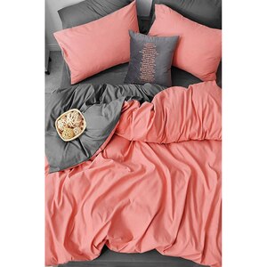 Lenjerie de pat Duo, 2 persoane, 100% bumbac, 160 x 200 cm, 4 piese Lenjerie de pat Duo, 2 persoane, 100% bumbac, 160 x 200 cm, 4 piese