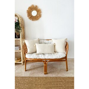 Set 3 fete de perna decorativa Natural, 100% bumbac, 43 x 43 cm, 35 x 55 cm, bej Set 3 fete de perna decorativa Natural, 100% bumbac, 43 x 43 cm, 35 x 55 cm, bej