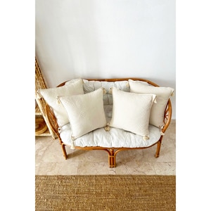 Set 4 fete de perna decorativa Natural, 100% bumbac, 43 x 43 cm, bej Set 4 fete de perna decorativa Natural, 100% bumbac, 43 x 43 cm, bej