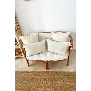 Set 4 fete de perna decorativa Natural, 100% bumbac, 43 x 43 cm, 35 x 55 cm, bej Set 4 fete de perna decorativa Natural, 100% bumbac, 43 x 43 cm, 35 x 55 cm, bej