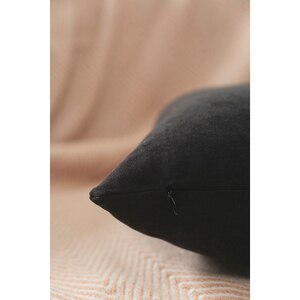 Fata perna decorativa Plain, 100% poliester, 45 x 45 cm, negru Fata perna decorativa Plain, 100% poliester, 45 x 45 cm, negru
