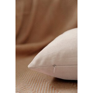Fata perna decorativa Plain, 100% poliester, 45 x 45 cm, crem Fata perna decorativa Plain, 100% poliester, 45 x 45 cm, crem
