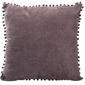 Fata perna decorativa Pompom, 100% poliester, 45 x 45 cm, gri Fata perna decorativa Pompom, 100% poliester, 45 x 45 cm, gri