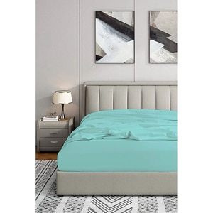 Cearsaf cu elastic pat MILA HOME, 100% bumbac ranforce, 120 x 200 cm, turcoaz Cearsaf cu elastic pat MILA HOME, 100% bumbac ranforce, 120 x 200 cm, turcoaz