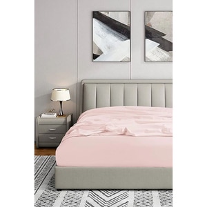 Cearsaf cu elastic pat MILA HOME, 100% bumbac ranforce, 160 x 200 cm, roz Cearsaf cu elastic pat MILA HOME, 100% bumbac ranforce, 160 x 200 cm, roz