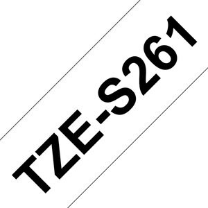 Banda etichete BROTHER TZe-S261, 36 mm, 8 m, Negru pe Alb Banda etichete BROTHER TZe-S261, 36 mm, 8 m, Negru pe Alb