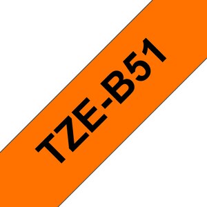 Banda etichete BROTHER TZe-B51, 24 mm, 5 m, negru pe portocaliu Banda etichete BROTHER TZe-B51, 24 mm, 5 m, negru pe portocaliu