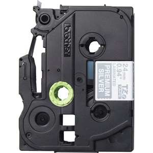 Banda etichete BROTHER TZe-PR955, 24 mm, 8 m, Alb pe Argintiu Banda etichete BROTHER TZe-PR955, 24 mm, 8 m, Alb pe Argintiu