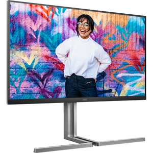Monitor WLED Nano IPS AOC U32U3CV, 31.5" Ultra HD, 60Hz, Flicker Free, HDR400, boxe, pivot, argintiu-negru Monitor WLED Nano IPS AOC U32U3CV, 31.5" Ultra HD, 60Hz, Flicker Free, HDR400, boxe, pivot, argintiu-negru