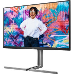 Monitor WLED Nano IPS AOC U32U3CV, 31.5" Ultra HD, 60Hz, Flicker Free, HDR400, boxe, pivot, argintiu-negru Monitor WLED Nano IPS AOC U32U3CV, 31.5" Ultra HD, 60Hz, Flicker Free, HDR400, boxe, pivot, argintiu-negru