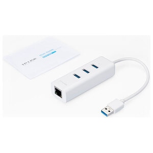 Adaptor Ethernet - USB 3.0 TP-LINK UE330, Gigabit, alb Adaptor Ethernet - USB 3.0 TP-LINK UE330, Gigabit, alb